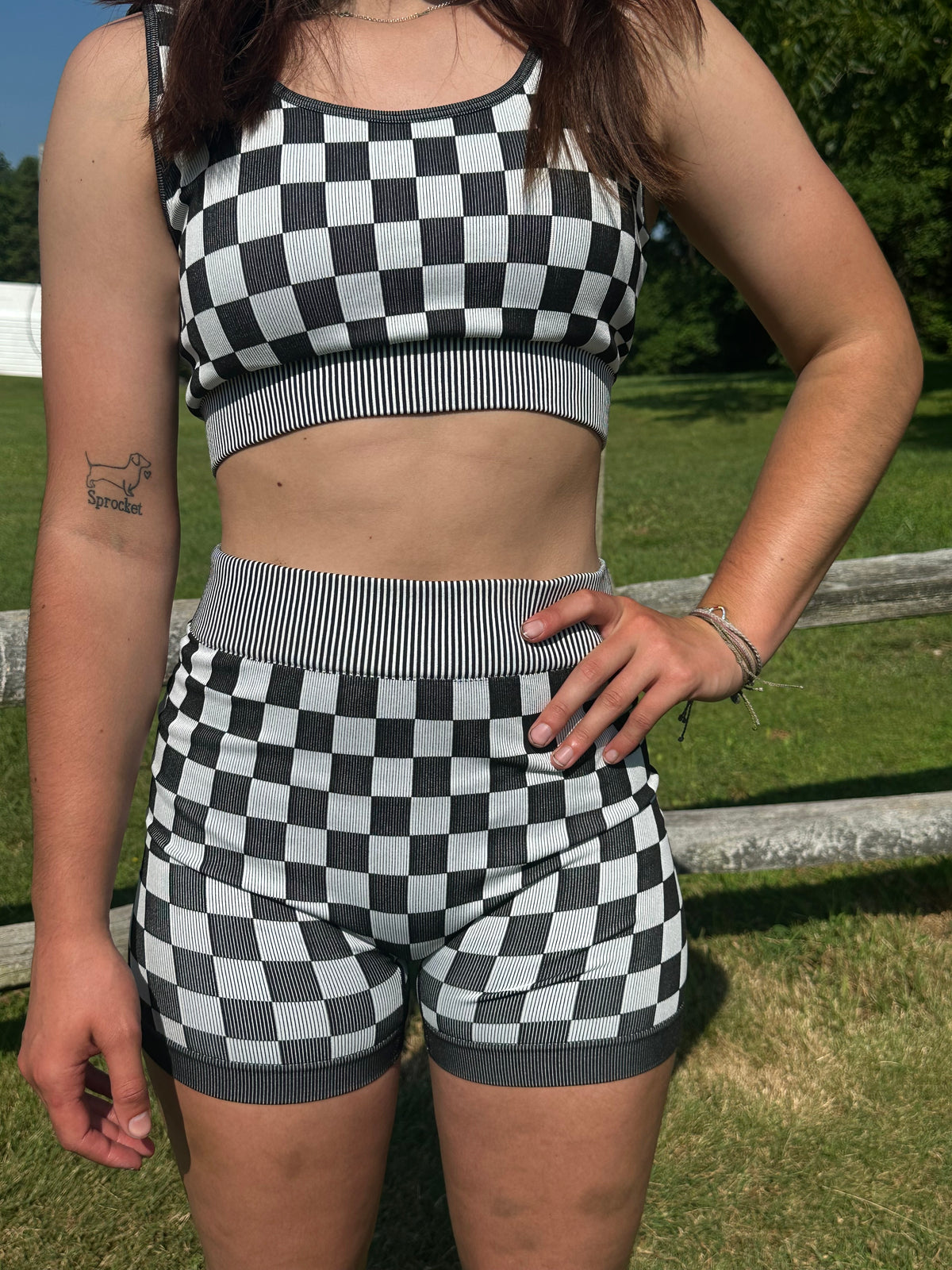 Checkered Two Piece Set