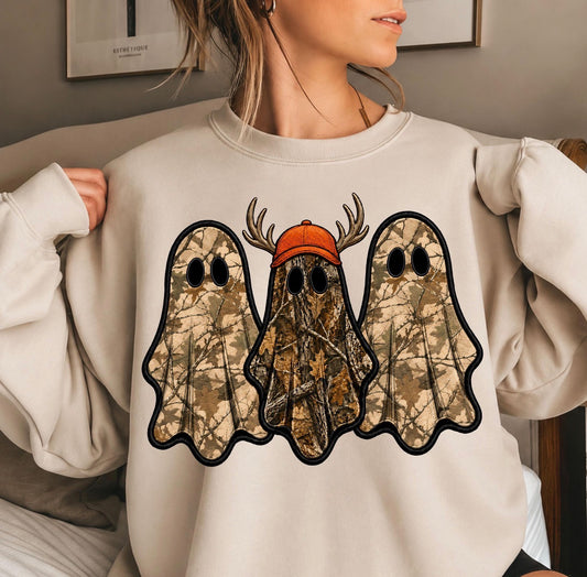 Camo Ghost Crewneck